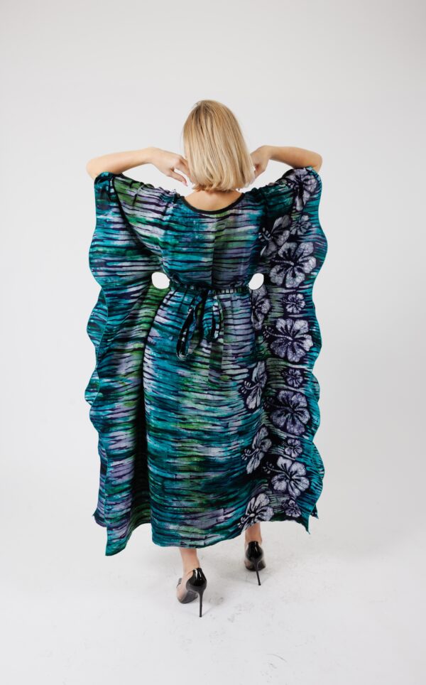 MAUD, Green kaftan, 3 styles in 1 dress - Image 3