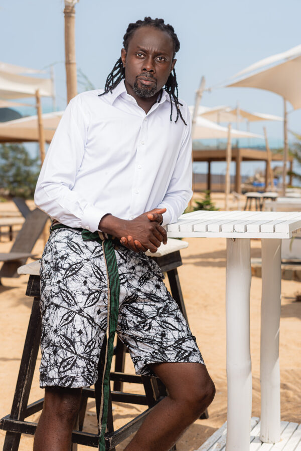 SEF BT, Unisex Bi-Colour Batik Shorts - Image 5