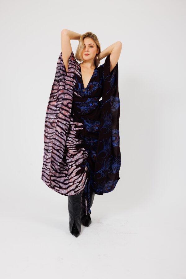 MAEVA Plume, Bi-Colour kaftan, 3 styles in 1 dress - Image 2