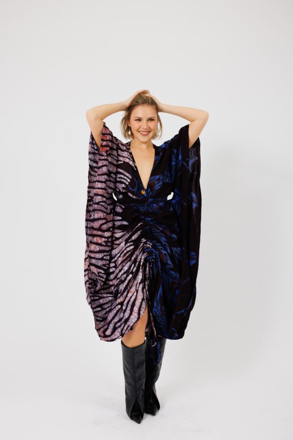 MAEVA Plume, Bi-Colour kaftan, 3 styles in 1 dress
