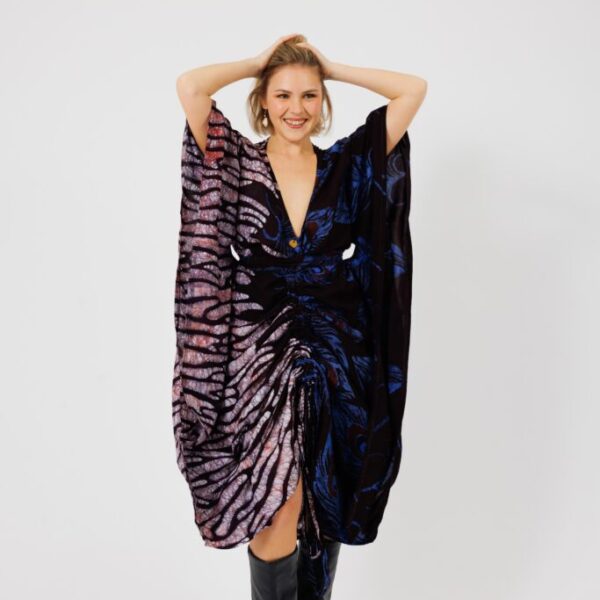 MAEVA Plume, Bi-Colour kaftan, 3 styles in 1 dress