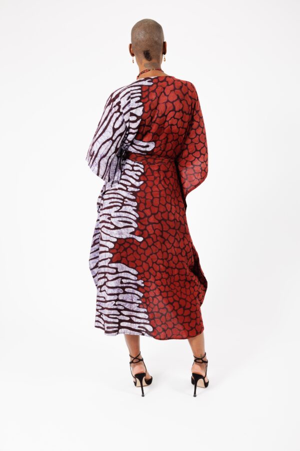 MAEVA Leopard, Bi-Colour kaftan, 3 styles in 1 dress - Image 5